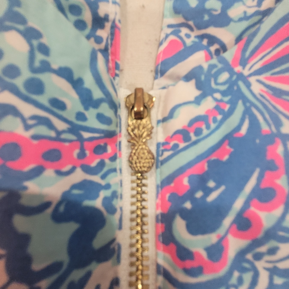 Not Available-Lilly Pulitzer Blue and Pink Anniversary Dress Size 6 - Picture 8 of 9